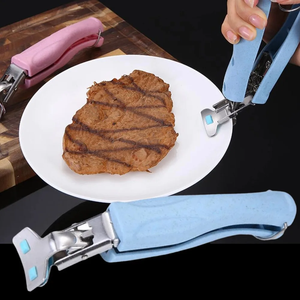 3 Colors Multifunctional Stainless Steel Kitchen Tool Food-grade Steaming Vegetable Bowl Clamp Creative Anti-Scald Bowl Clamp
