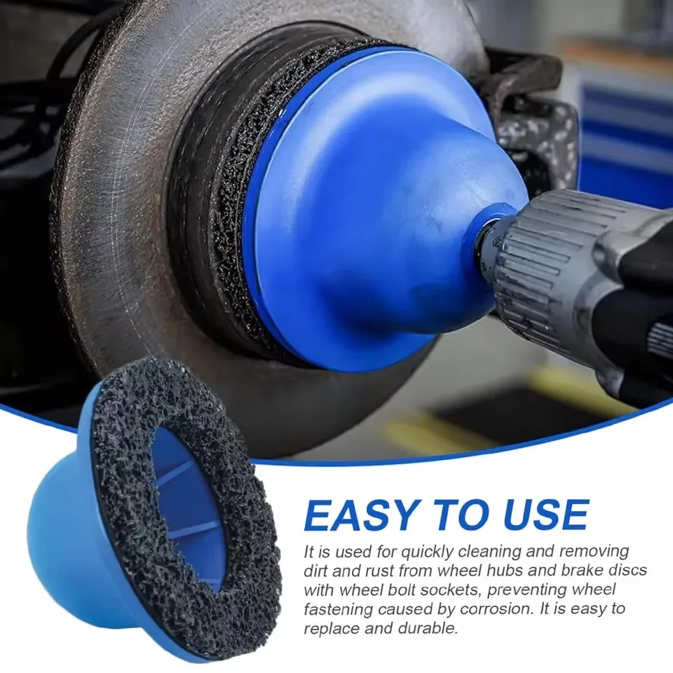 Cordless Wheel Hub Grinder for Tire Rust Removal, Cleaning Rotor 150MM Wheel Hub Grinding/Polishing Tool with 1/2