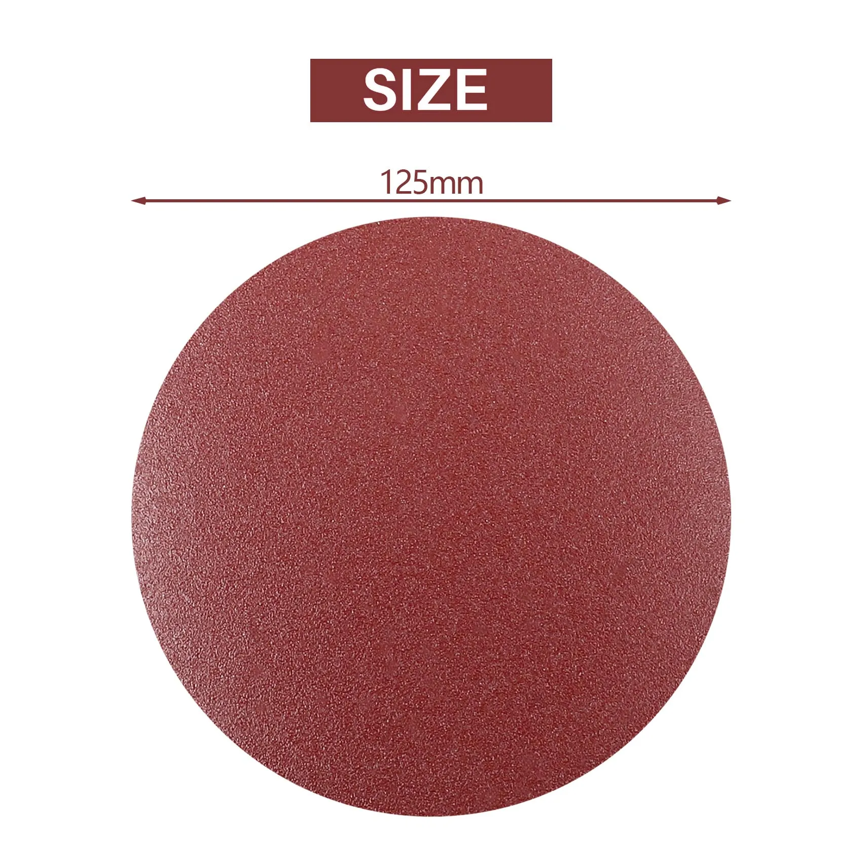

-[33A Tvdae] 30Pcs/Set 5Inch 125Mm Round Sandpaper Disk Sand Sheets Grit 80/100/120/180/240/320 Hook And Loop Sanding Disc For S