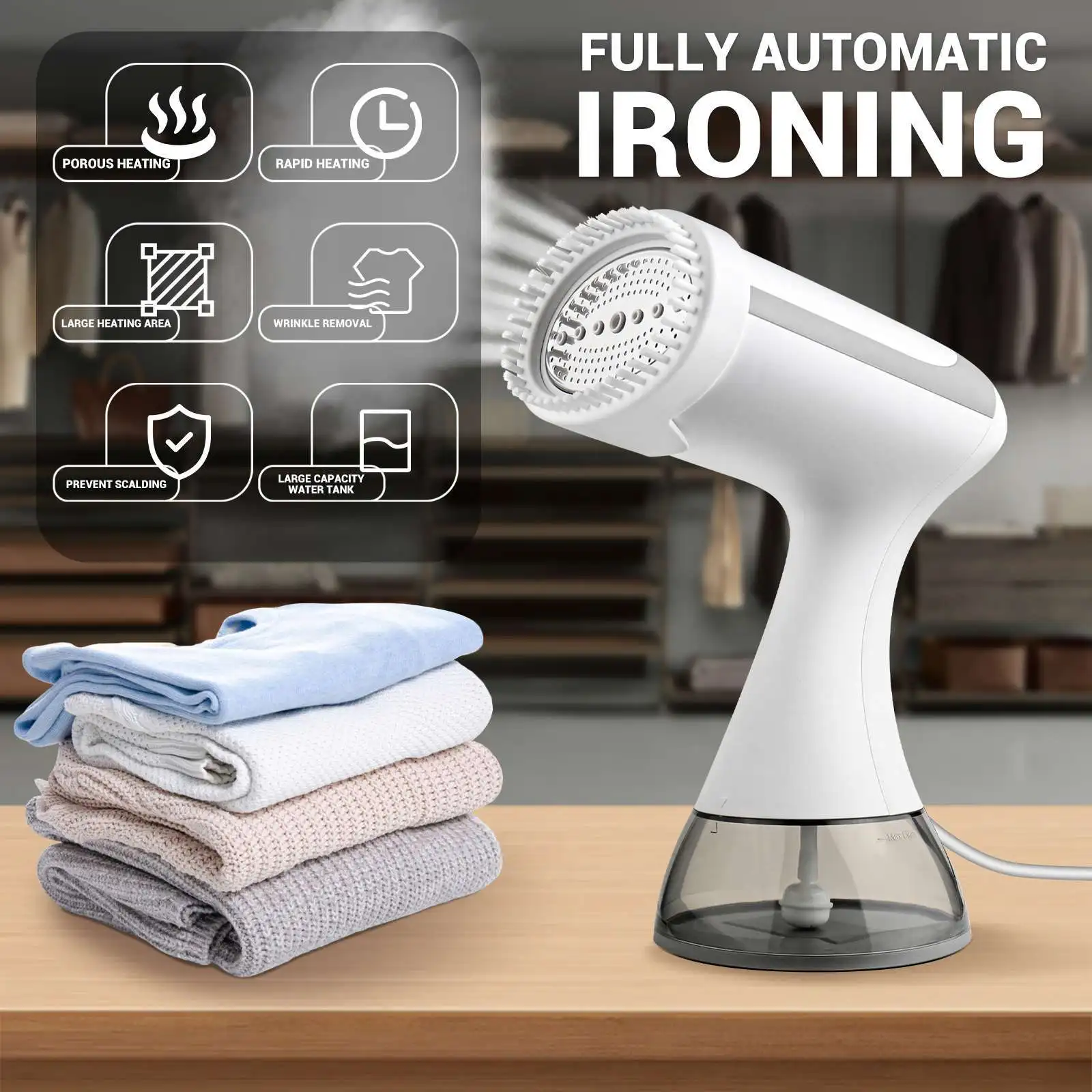 

Handheld Garment Steamers 350ml Handheld Fabric Steamer 350ml Fast-Heat 1500W Garment Steamer for Home Travelling Portable