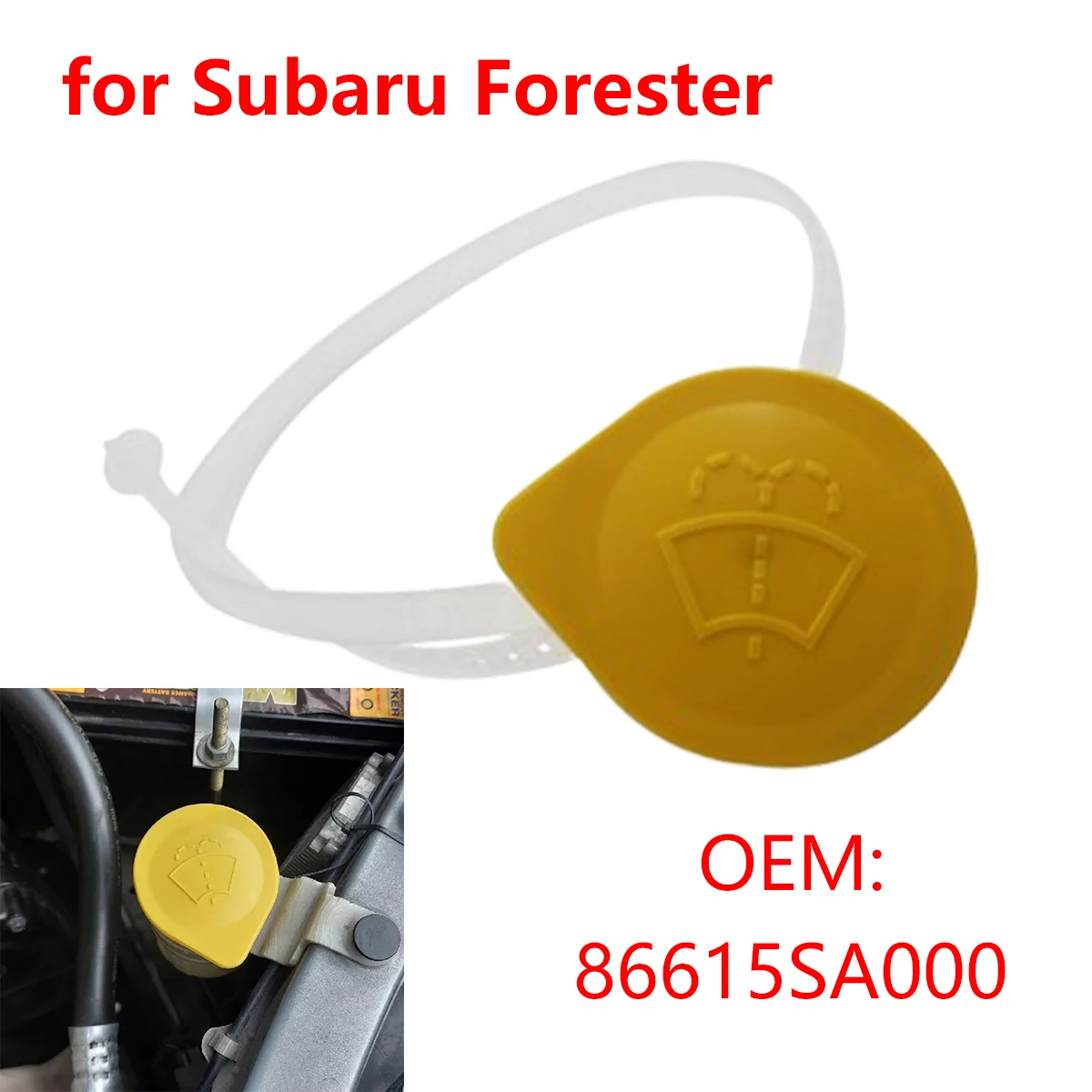 86615SA000 for Subaru Forester XV Legacy Outback Impreza BRZ Car Windscreen Washer Fluid Reservoir Tank Bottle Cap Cover