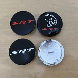 SRT Wheel Center Hub Caps para Dodge, Car Hub Capa, Nitro Caliber, Challenger, Carregador, Viagem, Caravana, Durango, Chrysler 300, 4PCs, 63mm