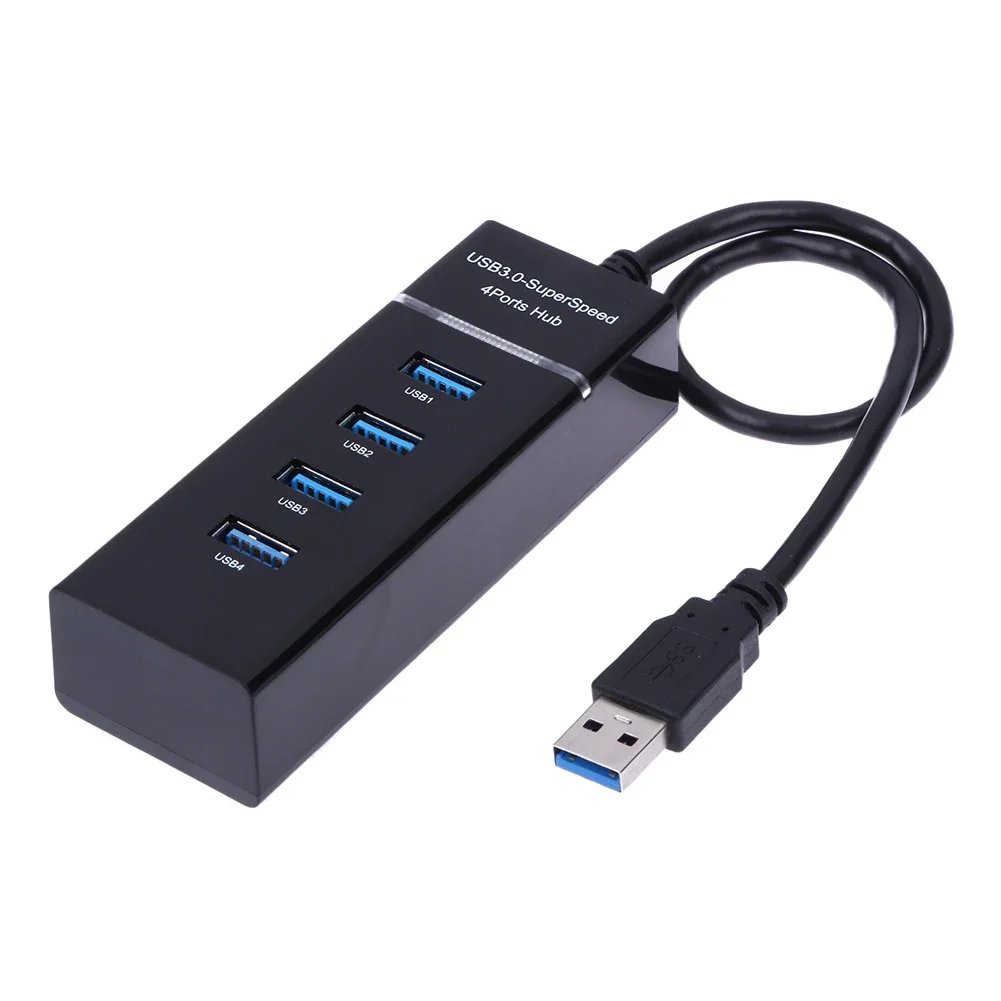 

USB 3.0 Hub 4-Port USB Splitter Multiport Expander for Laptop Desktop Mouse Keyboard Flash Drive U Disk Printer and More