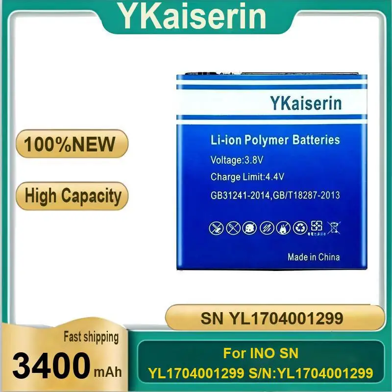 

For Ino SN YL1704001299 S N:YL1704001299 High Capacity Mobile Phone Battery 3400Mah Reliable Power