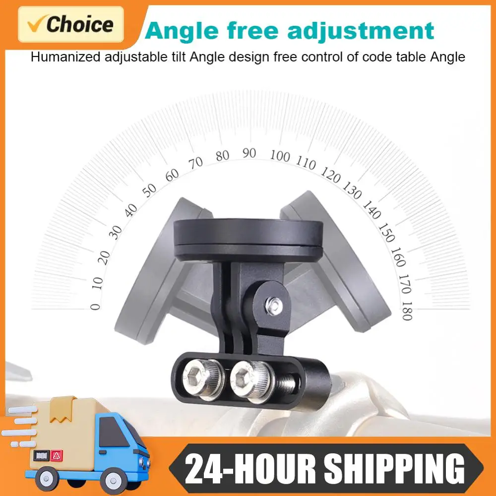 Bicycle Speedometer Stem Mount Adjustable Angle Bicycle Handlebar Code Rack Bicycle Stopwatch Bracket for Garmin Bryton Wahoo