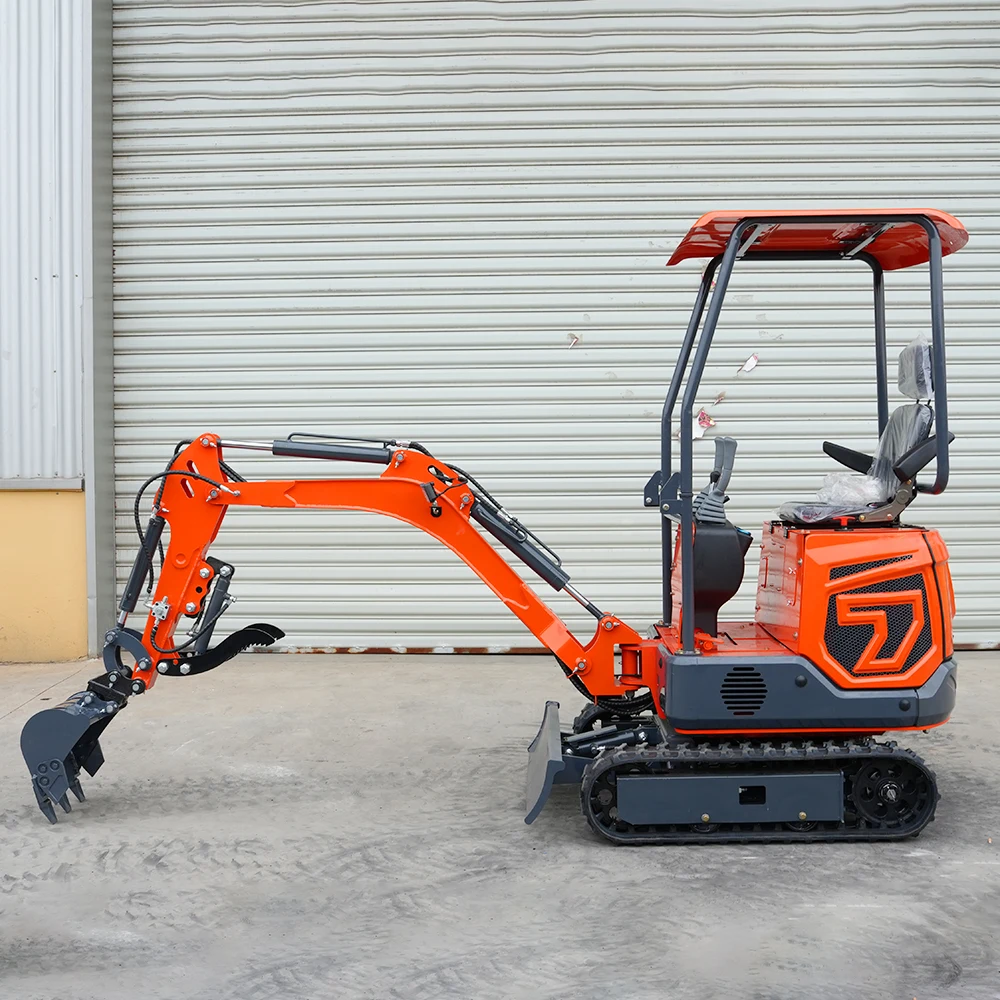 Kostenloser Versand: Mini-Bagger Euro 5 CE EPA, Hydraulischer Diesel-Kleinbagger, Multifunktionaler Raupenbagger für Landwirtschaft, Anpassbar – Detail 2