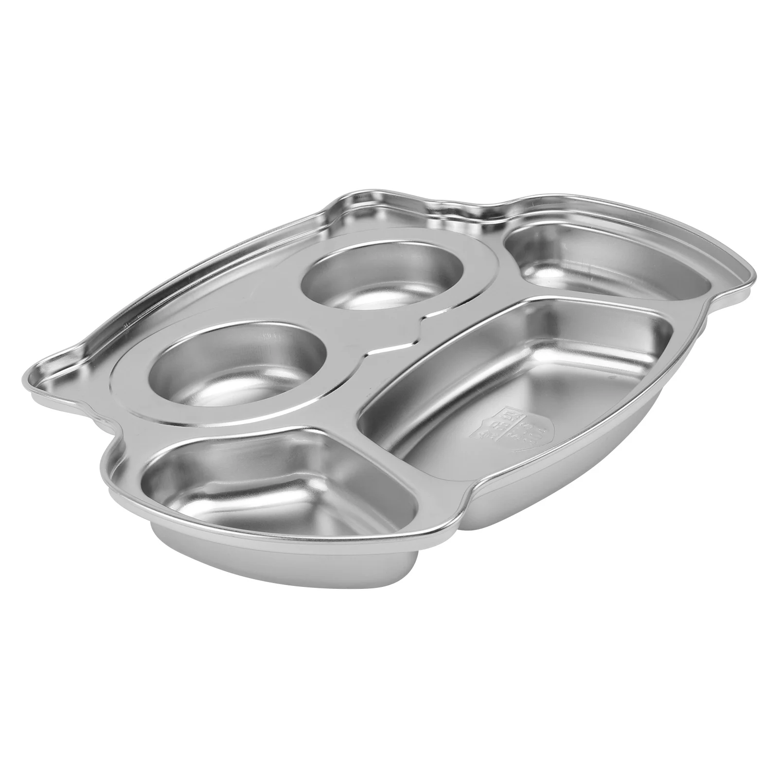 

Snack Stainless Steel Dinner Plate Plates Food Serving Container 304 Compartment Tray Child Containers for Kids