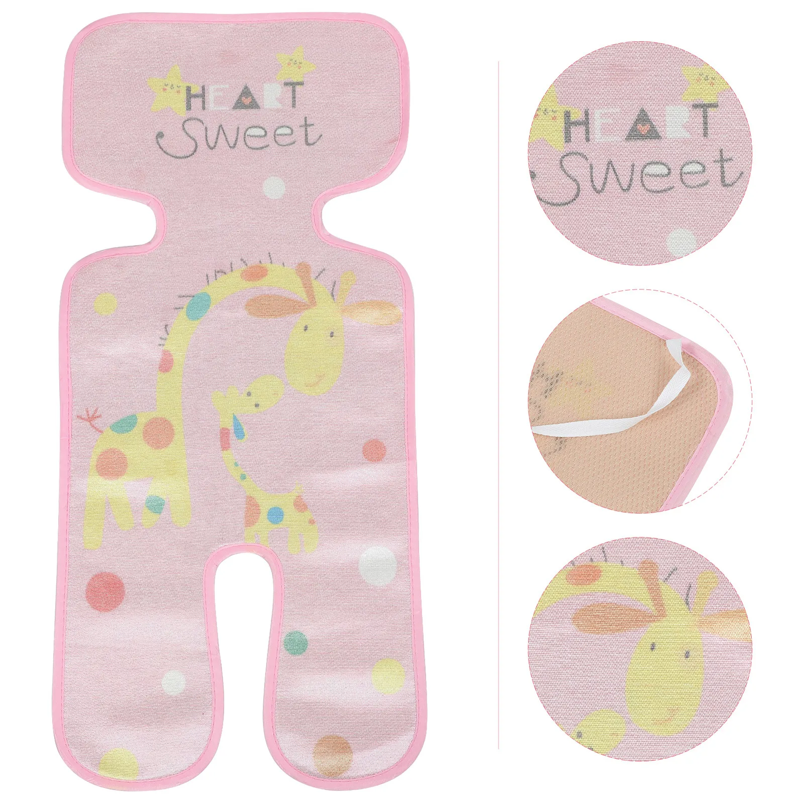Baby Stroller Liner Ice Silk Mat Seat Cushion Cooling Pad Breathable Lightweight Comfortable Stroller Liner Car Seat Cooling Pad