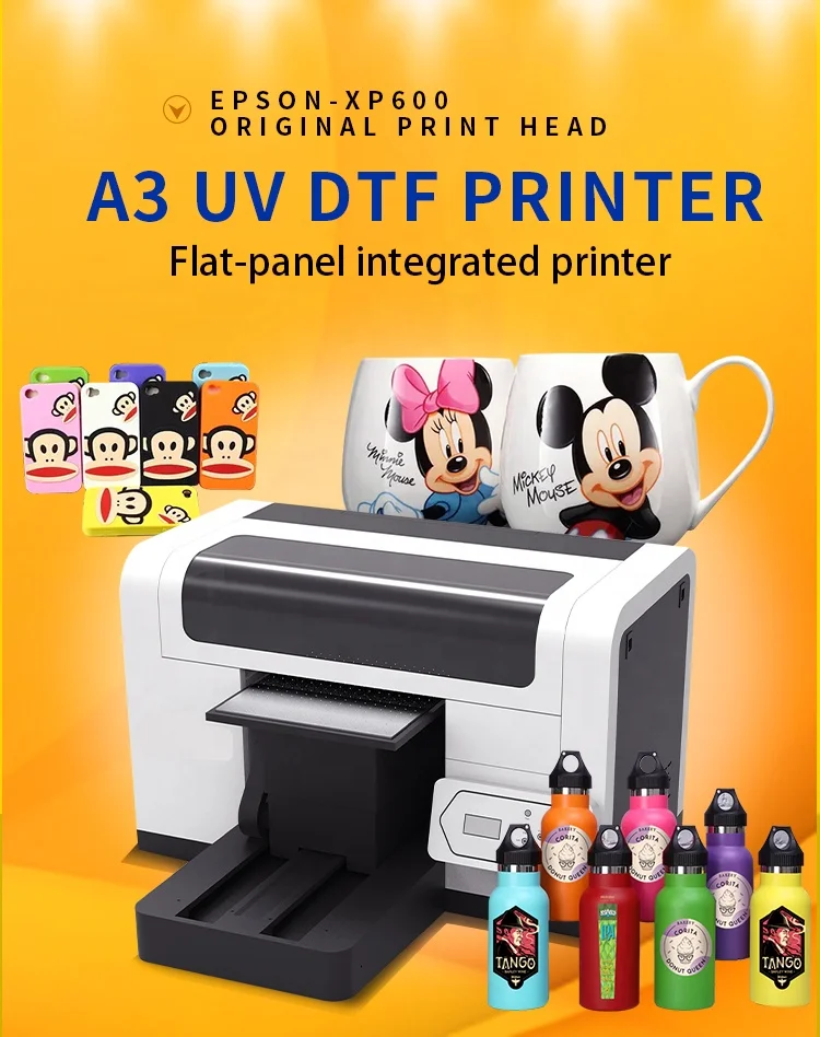 النافثة للحبر الرقمية 2022 أحدث طراز تلقائي A3 A4 طابعة Uv طابعة مسطحة Uv Dtf #6