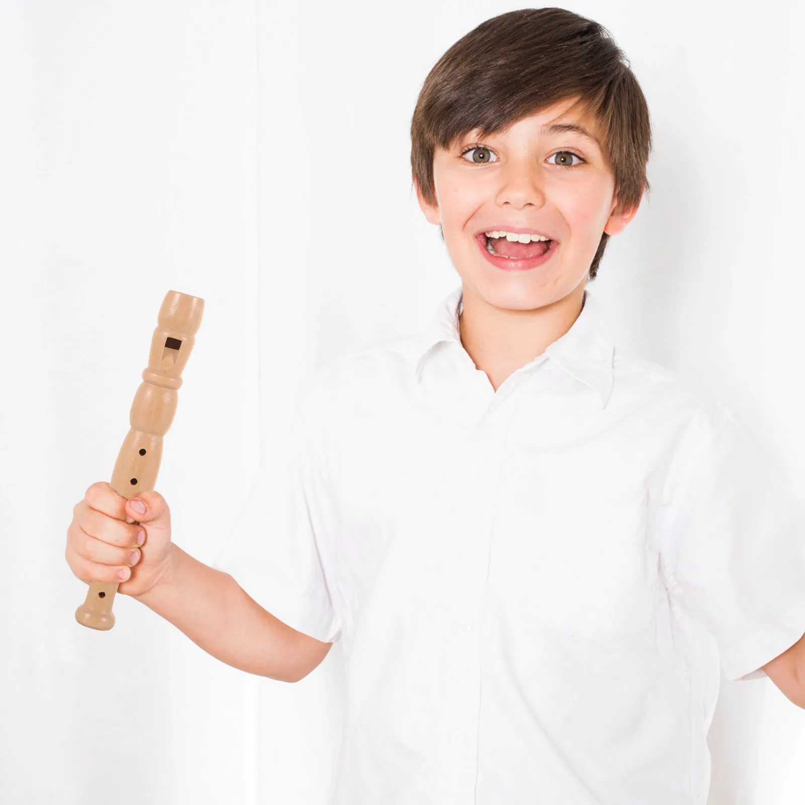 

Portable 6-Hole Wood Flute Student Practice Instrument Beginner Clarinet Music Teaching Application Professional Wind Instrument