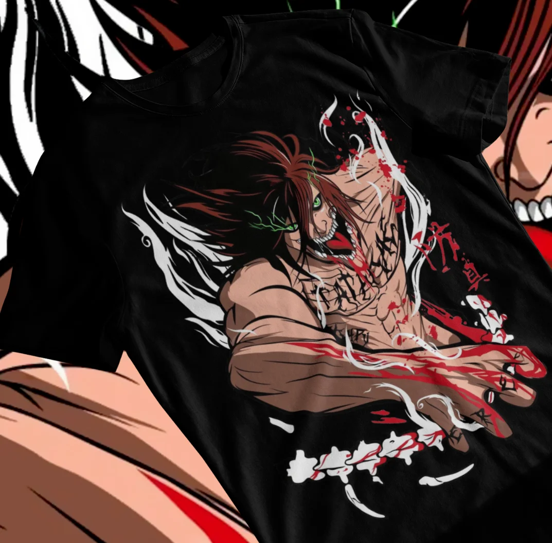 Attack on Titan Eren Yeager Titan Form Anime T-Shirt Anime Manga Graphic Tee