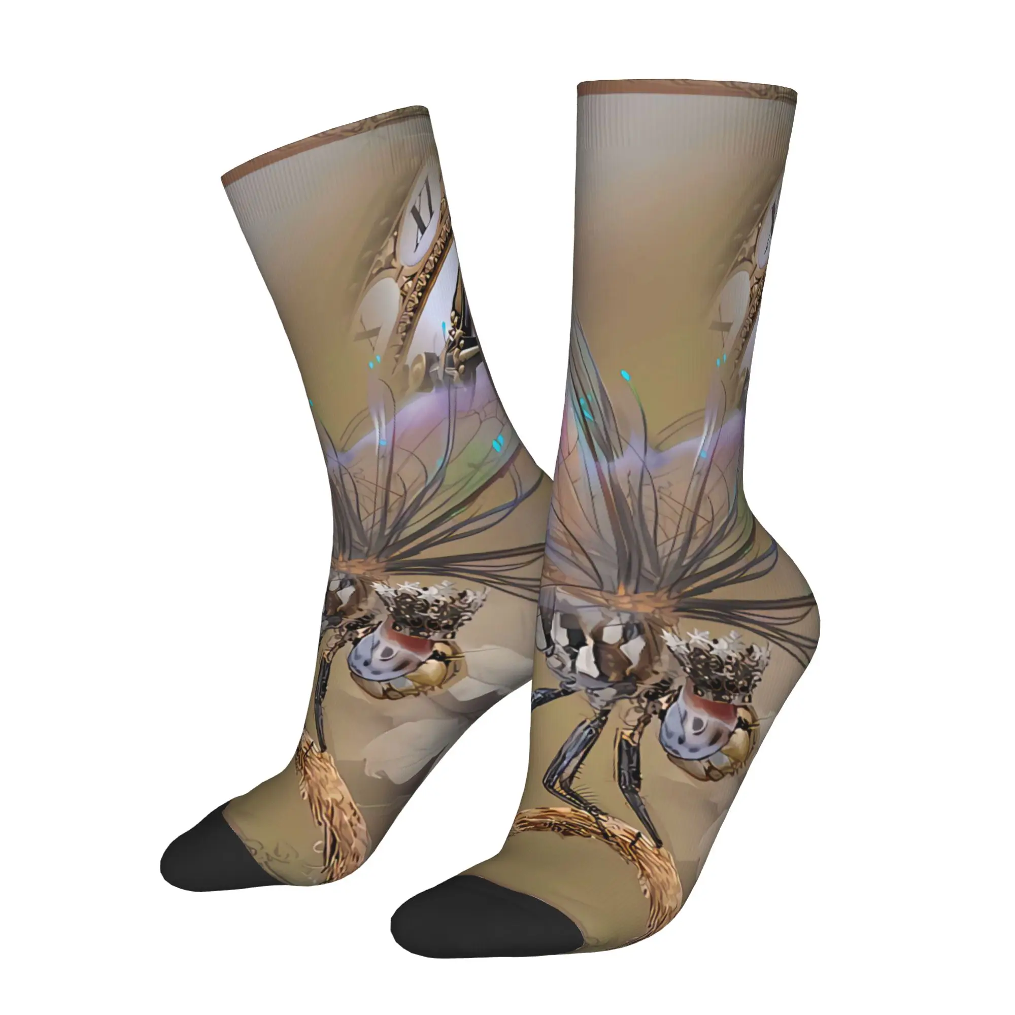 

Dragonfly Vintage Sock Printed Man Polyester Fashion Popular