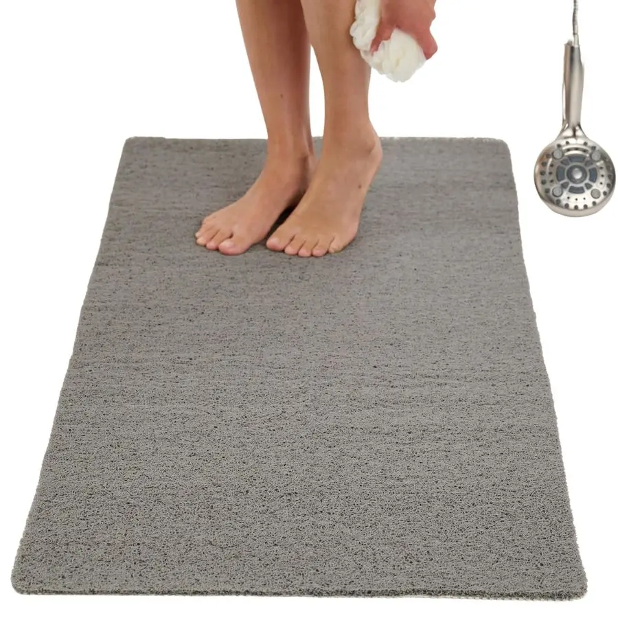 

Slip Shower Mat Non Slip Shower Mats for Inside Shower Large 47x24 Loofah Shower Floor Mat Non Slip Bath Mat for Shower Secure M