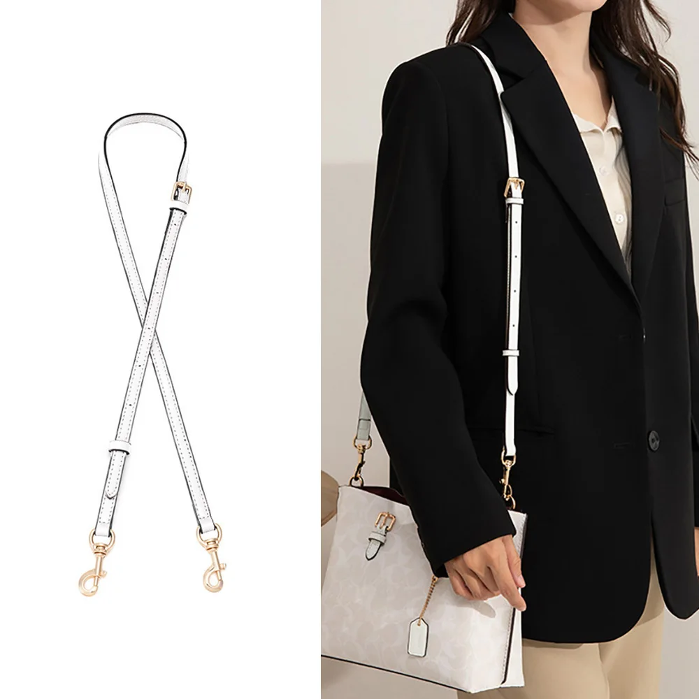 

Premium Microfiber Leather Bag Strap Replacement for Pouch Cosmetic Bag Crossbody Underarm Conversion Accessory Gold Hardware