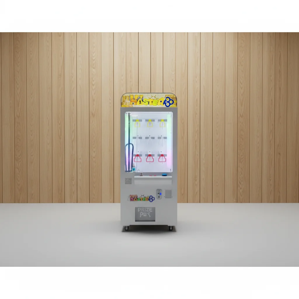 Win Sneakers from a Vending Machine Keymaster Redemption Arcade Game to Unlock Prizes and Claw Machine
