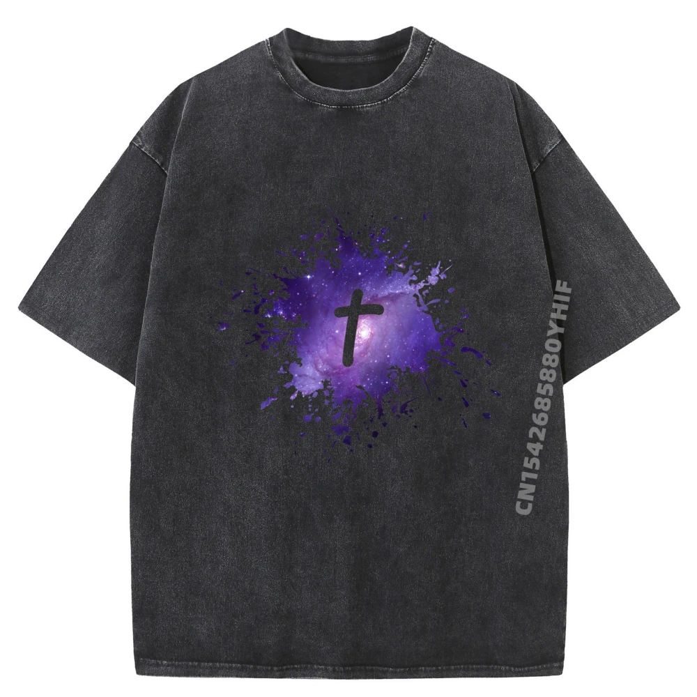 

Новейшая футболка с принтом фиолетового цвета Galaxy Splatter с футболками для мужчин, футболки с графическим рисунком, мужская модная стираная одежда
