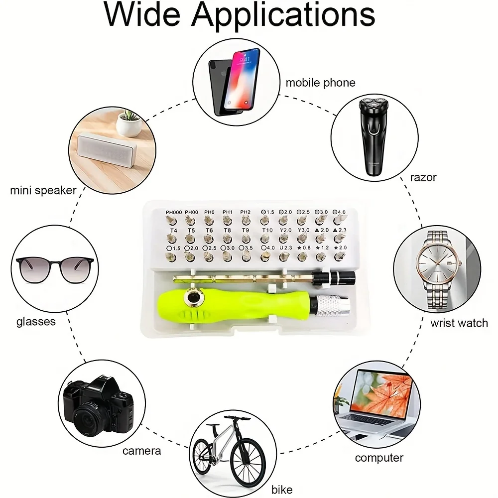 32-In-1 Mini Magnetic Screwdriver Set - Precision Electronic Repair Drill Bit, Torx Kit, Glasses, Watch, Smartphone, Laptop