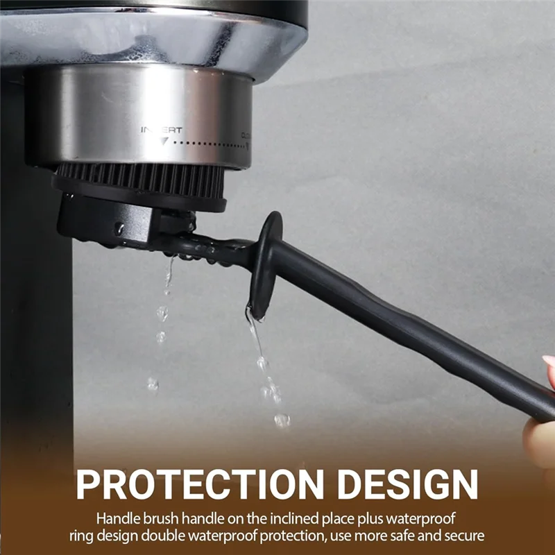 

【Flash Deal】Espresso Machine 58MM Cleaning Brush,Silicone Brush For Coffee Machine Group Head, 360°