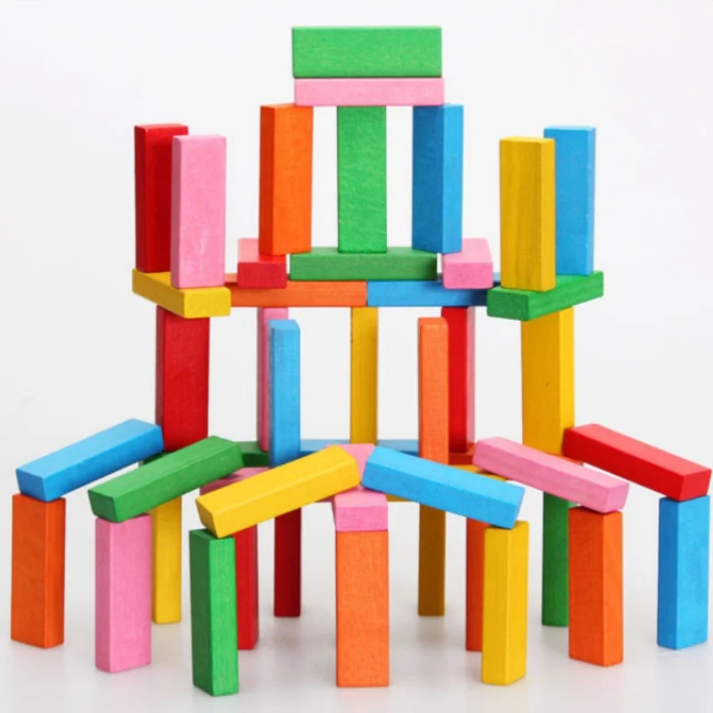 ألعاب مكعبات بناء التوازن الخشبي، برج التراص ذو الطبقة الكبيرة، ارتفاع التراص التفاعلي بين الوالدين والطفل بوا