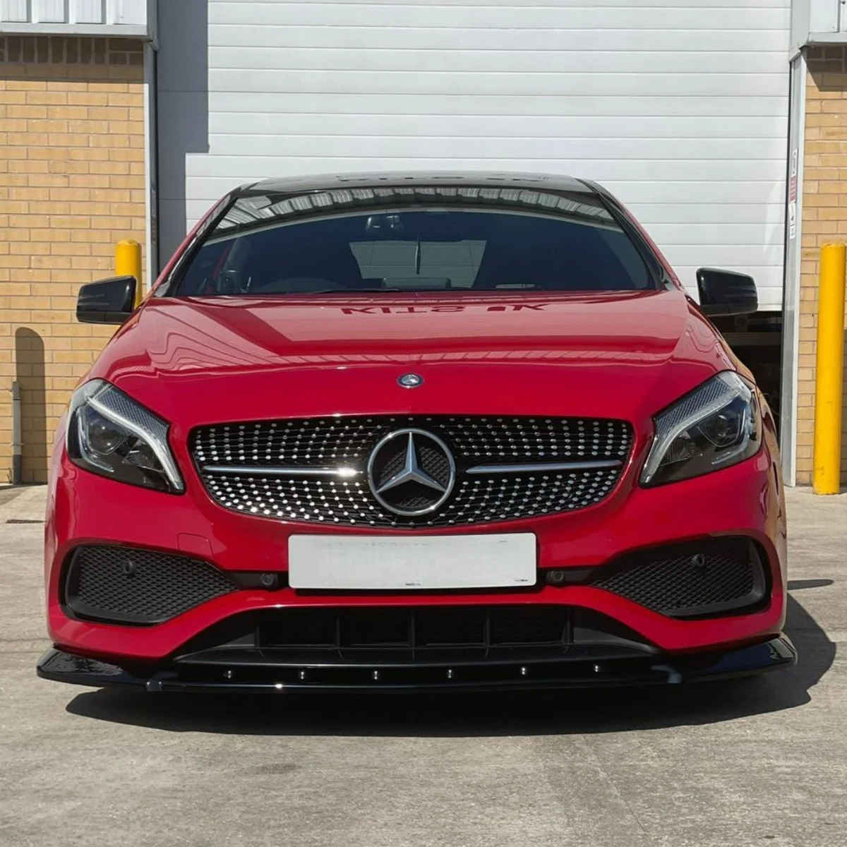 

Maxton Style Front Bumper Splitter Lip for Mercedes Benz A Class AMG-Line W176 Facelift 2015 2016 2017 2018 Diffuser Bodykits