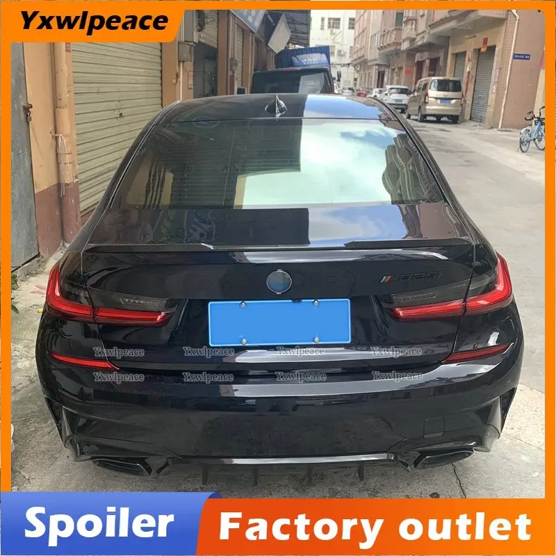 

For BMW G20 G28 Spoiler New 3Series 320i 325i 328i 2019 - 2022 ABS Plastic M3 Style Rear Trunk Lip Spoiler