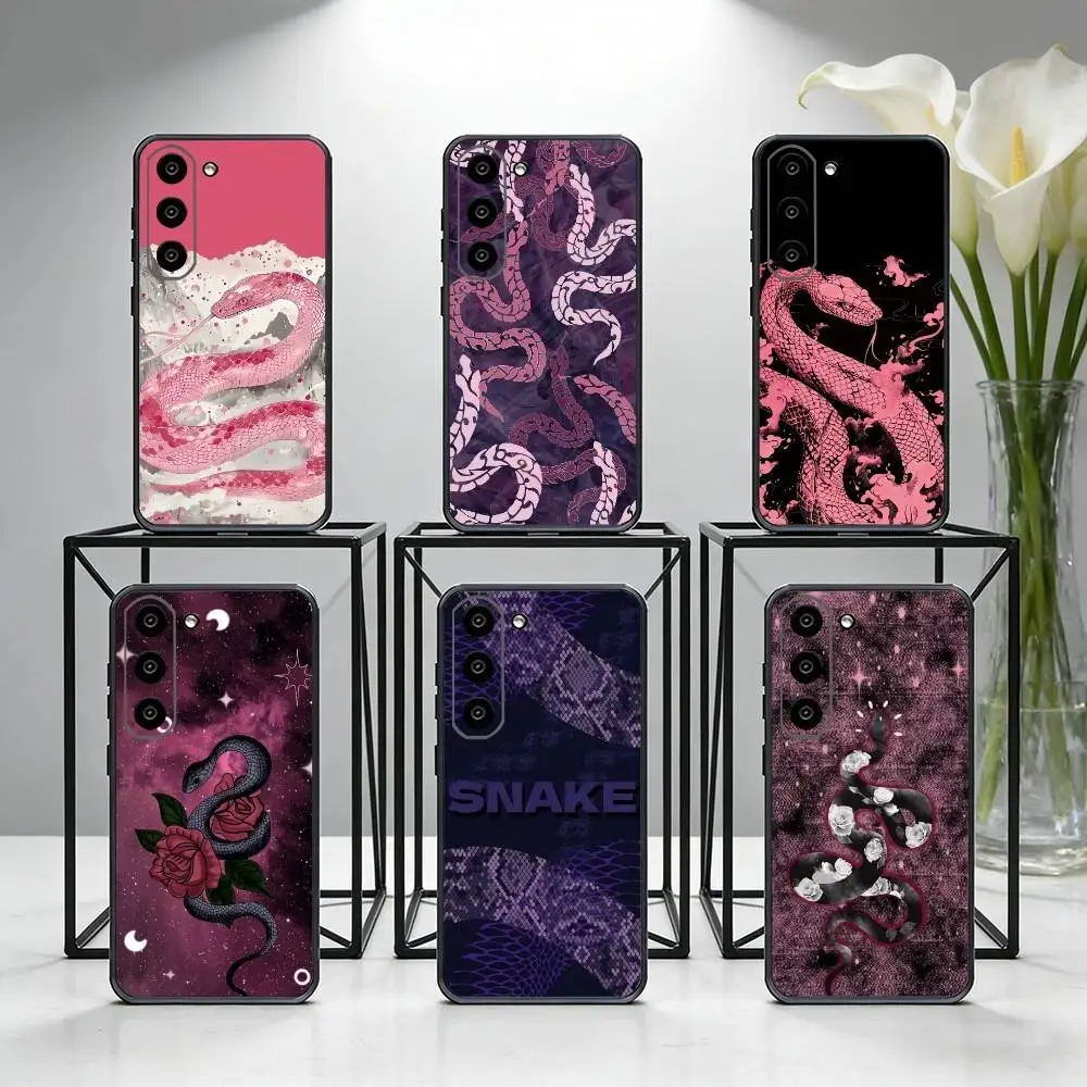 

S-snake Phone Case For Samsung Galaxy A73,A72,A71,A70,A53,A52,A51,Others Soft Black Cover
