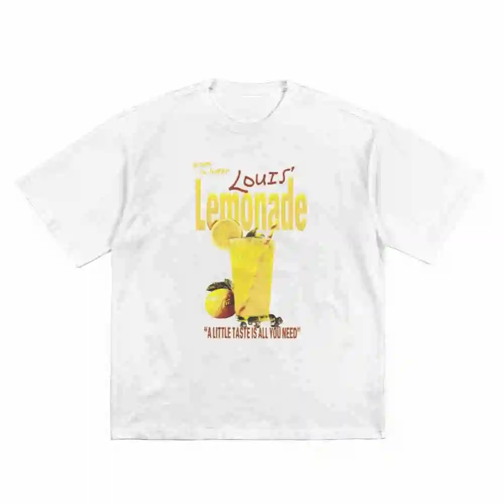 Louis Lemonade Logo Apres Merch Short Sleeve Tee 100% Cotton T-Shirt