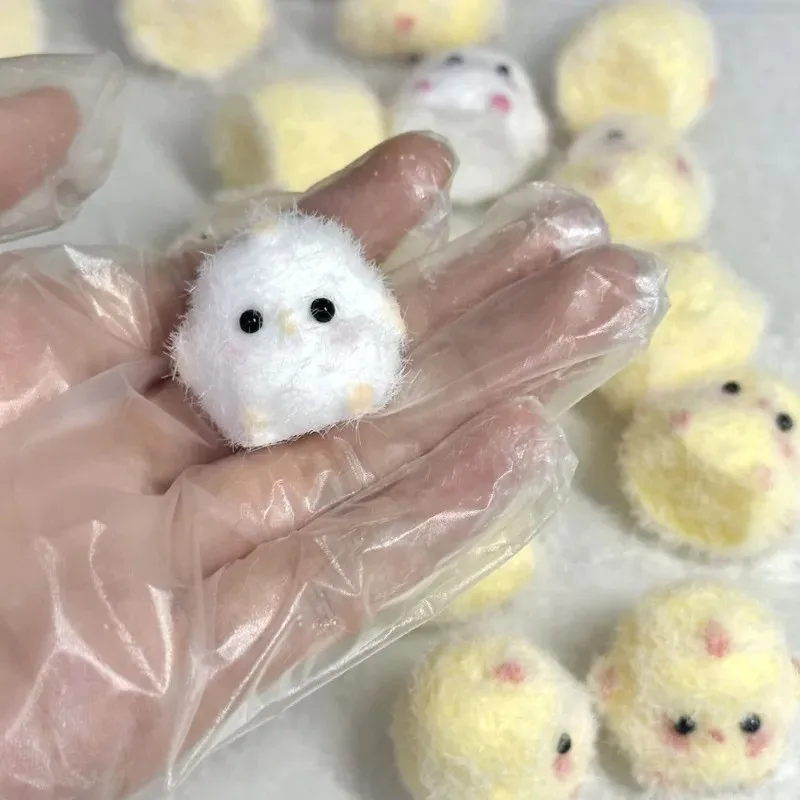 Simpatico pulcino spremere giocattolo antistress morbido giocattolo Mochi cartone animato giocattoli a rimbalzo lento giocattoli squishy di decompressione per regali per adulti per bambini
