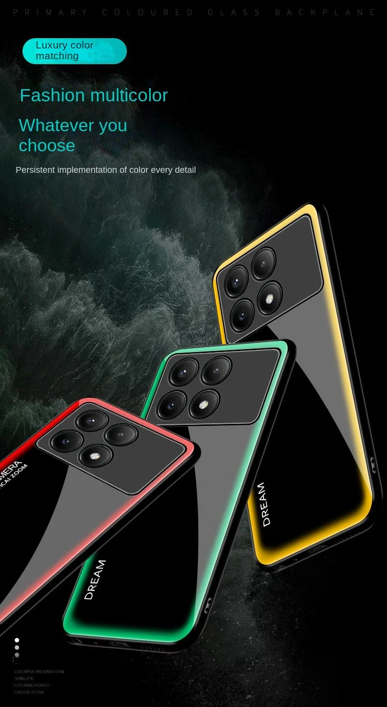 Dla Xiaomi POCO X6 Pro obudowa z hartowanego szkła ochronna tylna obudowa gradientu dla xiaomi poco x6 x6pro pełna osłona