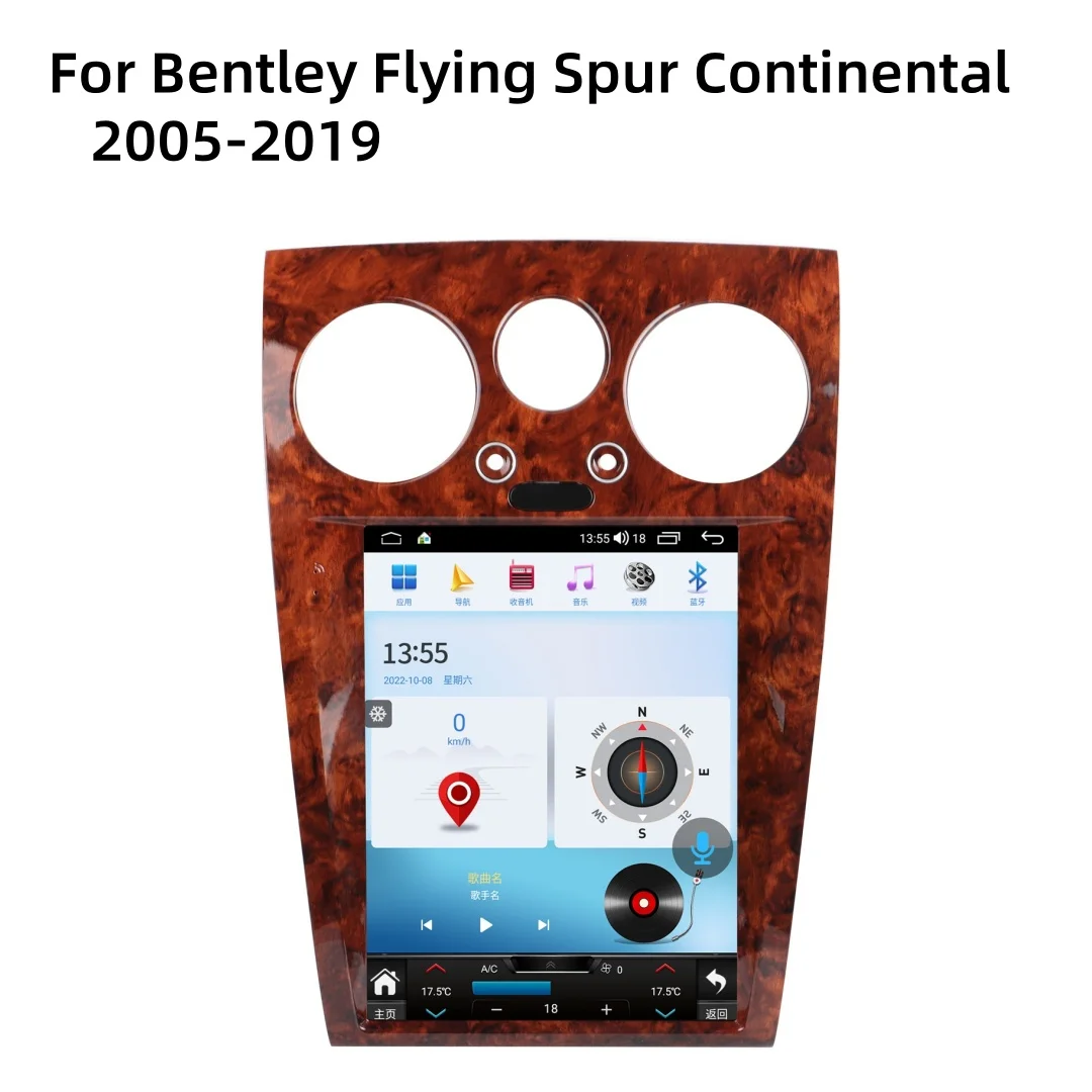 

Carplay Car Radio For Bentley Flying Spur Continental GT 2005-2019 Android 13 Tesla Screen Multimedia Player GPS Navigation