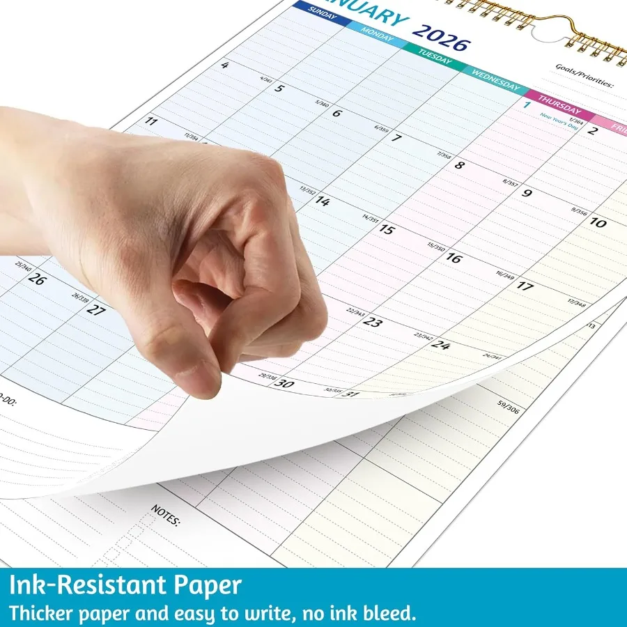 تقويم الحائط 20252026 التقويم 20252026 الجدار 18 التقويم الشهري يوليو 2025 ديسمبر 2026 12x17 في 2025 التقويم مع كتل كبيرة #6