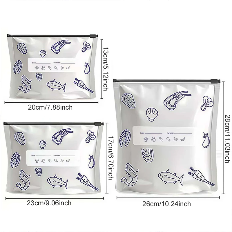 Bulk 48 Units Silver Kitchen Storage Bags – Aluminum Foil Pouches with Sealing Zippers, for Meal Prep Packaging Supplies TMZ