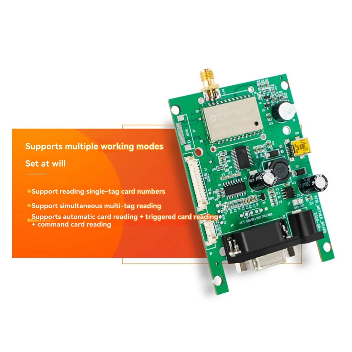 

New 3C-UHF Writer Tags 860-960Mhz TTL232 USB Interfance 1port RFID Reader Module for Raspberry