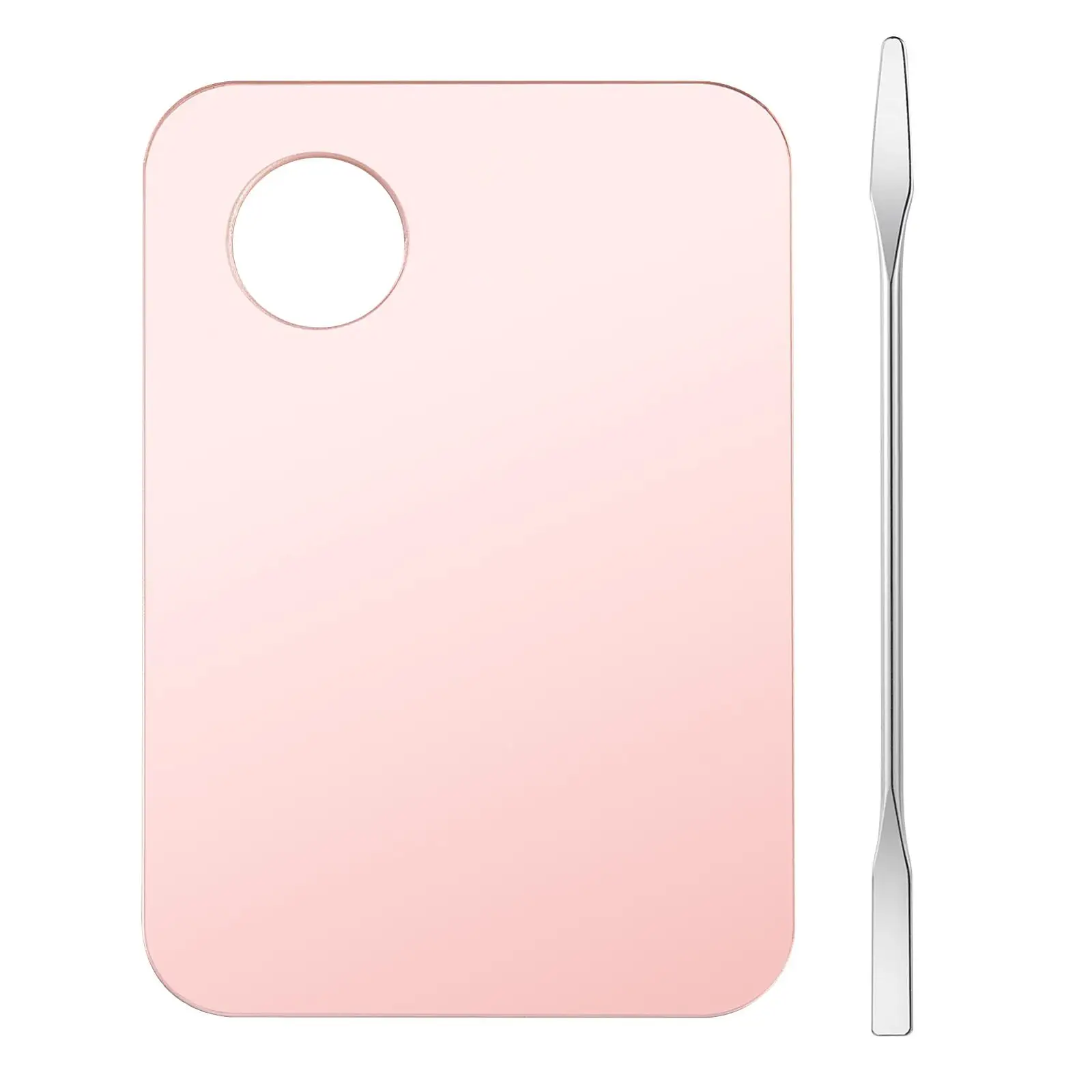 Portable Cosmetic Makeup Mixing Painting Board Liquid Lipstick Eyeshadow Nail Art Tray Tool