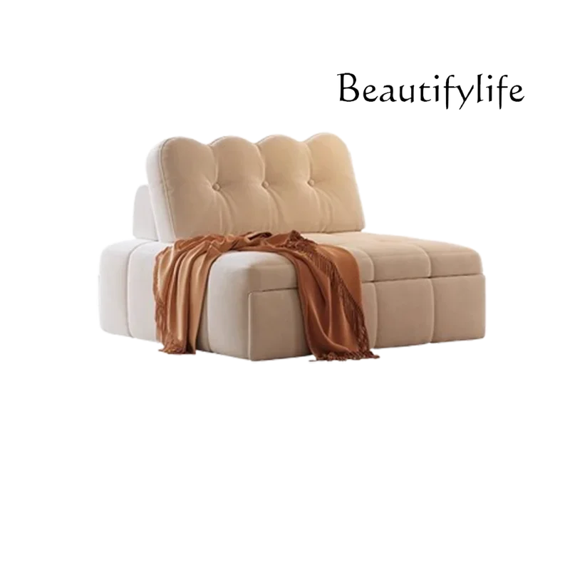 Y Italian Beige European Sofas Bed Sleep Velvet Modern Designer Floor Chaise Couch Living Room Single Divano Letto Furniture