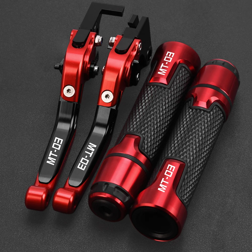 

MT03 2015-2019 2018 2017 2016 MT 03 Motorcycle Accessories Adjustable Brake Clutch Lever Handle Hand Grips Ends FOR YAMAHA