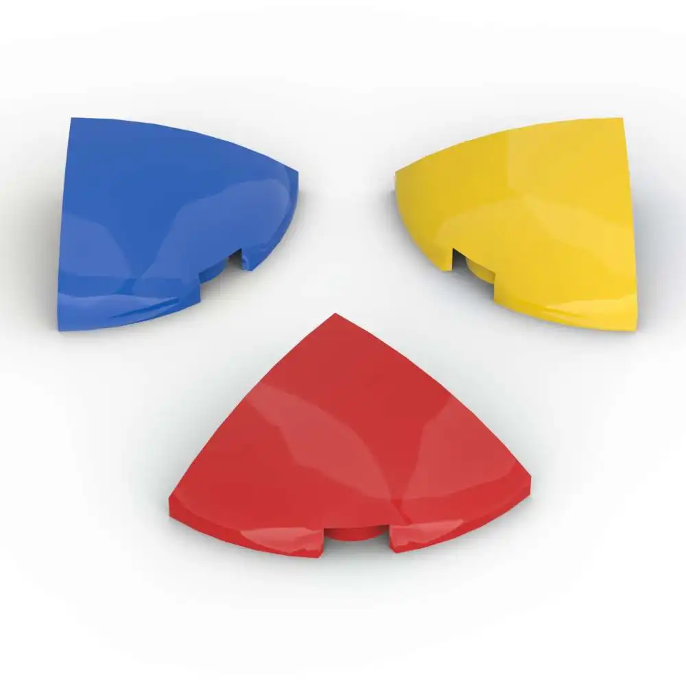 MOC 10PCS 곡선 5852 2x2x2/3 코너 라운드 빌딩 블록 키트 하우스 성 경사 교육 입자 장난감 어린이 생일 선물