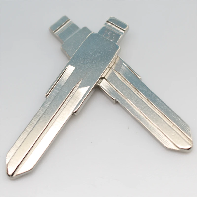 FLYBETTTER OEM 50個入り 153 #   HU136 メタルブランク未カットリモートキーブレード ルノー用 Keydiy KD Xhorse VVDI JMD対応