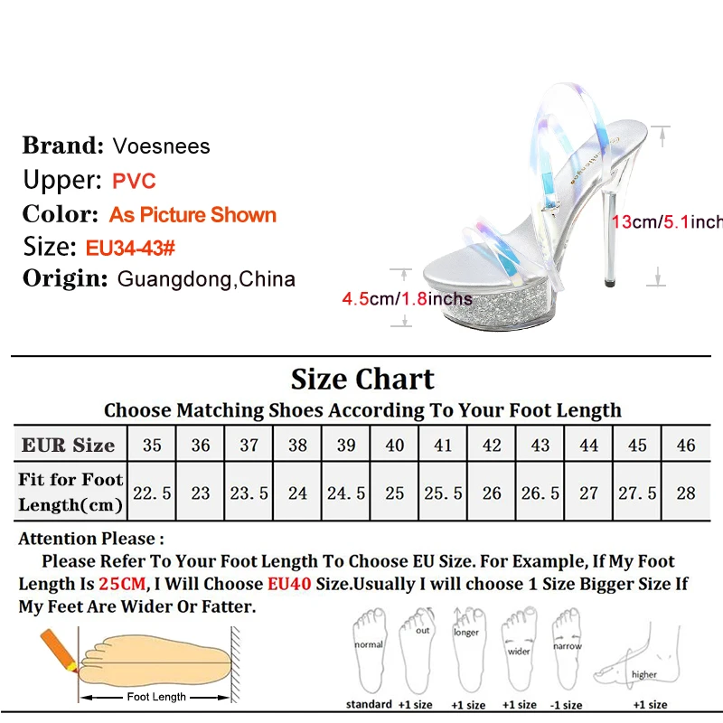 Girls Shoe for Party Club Stripper Heels Women Shoes 2024 Platforms High Heels Sandals Clear Sexy Pole Dance 15cm High Plus Size