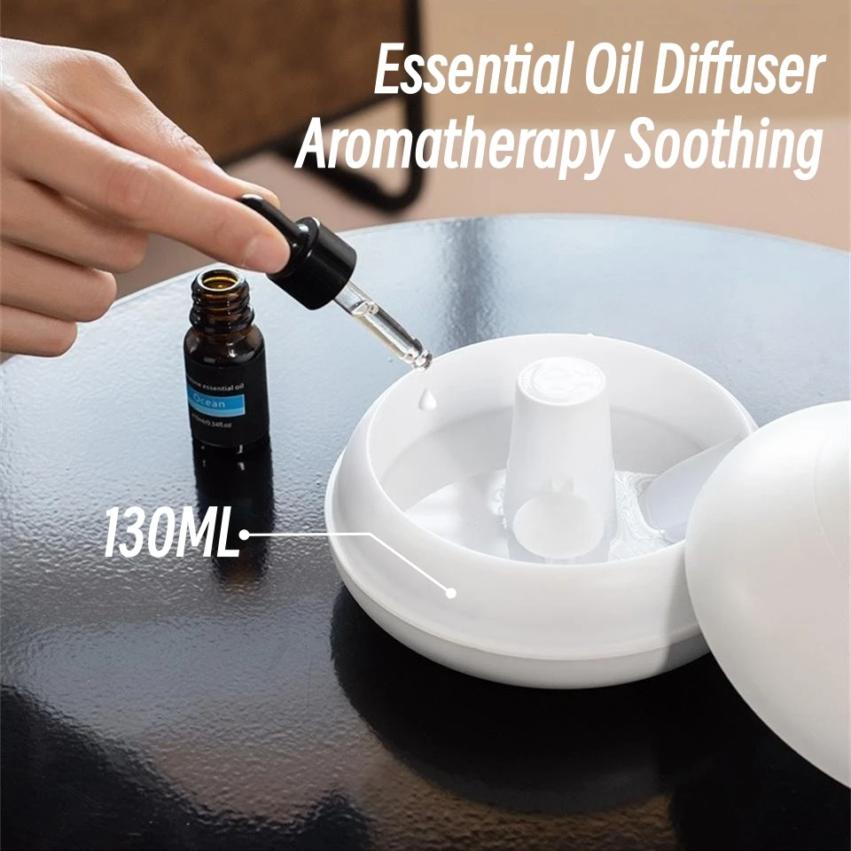 USB Flame Aromatherapy Essential Oil Diffuser with 7 Colors Light Ultrasonic Air Humidifier Cool Mist Maker Aroma Humidificador