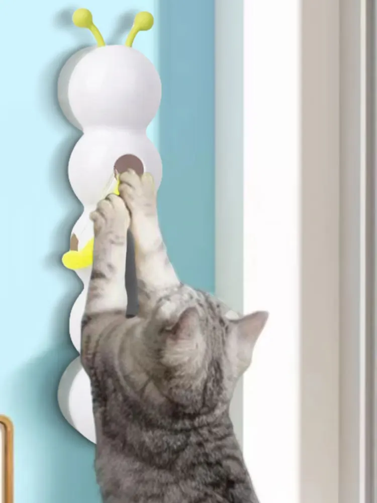 Caterpillar Interactive Cat Toy Motion Activated Teasing Cat Toy Rechargeable Kitten Toy for Bored Indoor Cats