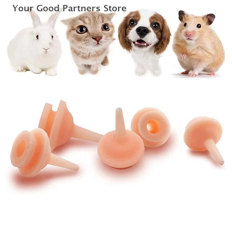 Sucette d'alimentation universelle en silicone pour animaux de compagnie, existe en différents continents, petit chat, lapin, nouveau-né, 1 pièce