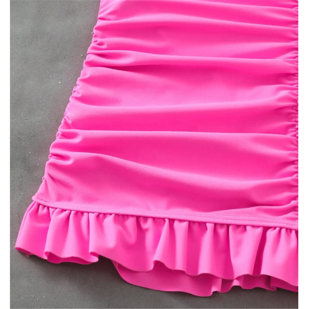 S - XL Rüschen-Strandrock, Strandkleidung, Scrunch-Butt-Bikinihose, Badehose, Damen-Badebekleidung, Damen-Badehose, Unterwäsche V6781 – Detail 8