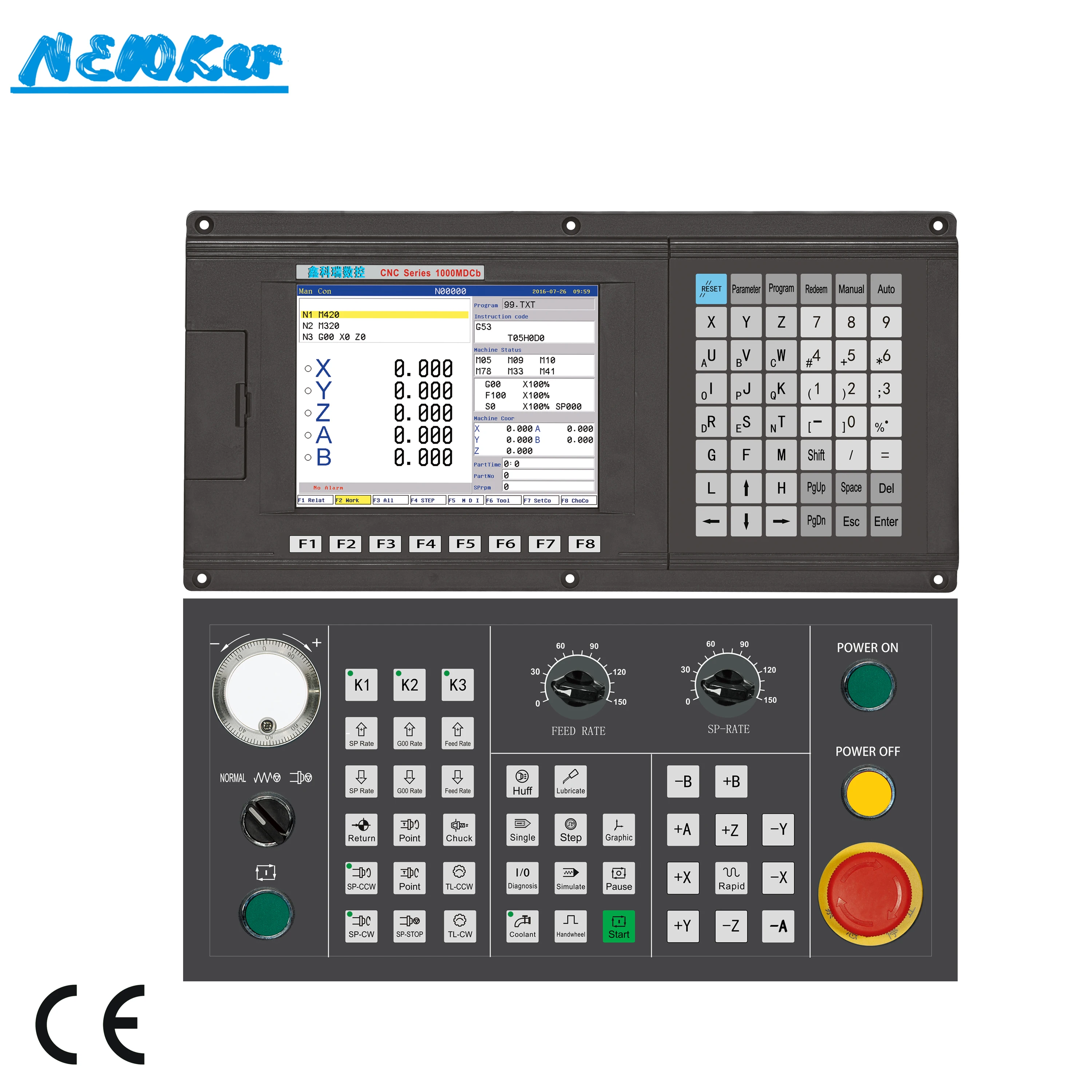 High technique 5 axiscnc controller mach3 mini NEWKer cnc milling machine controller