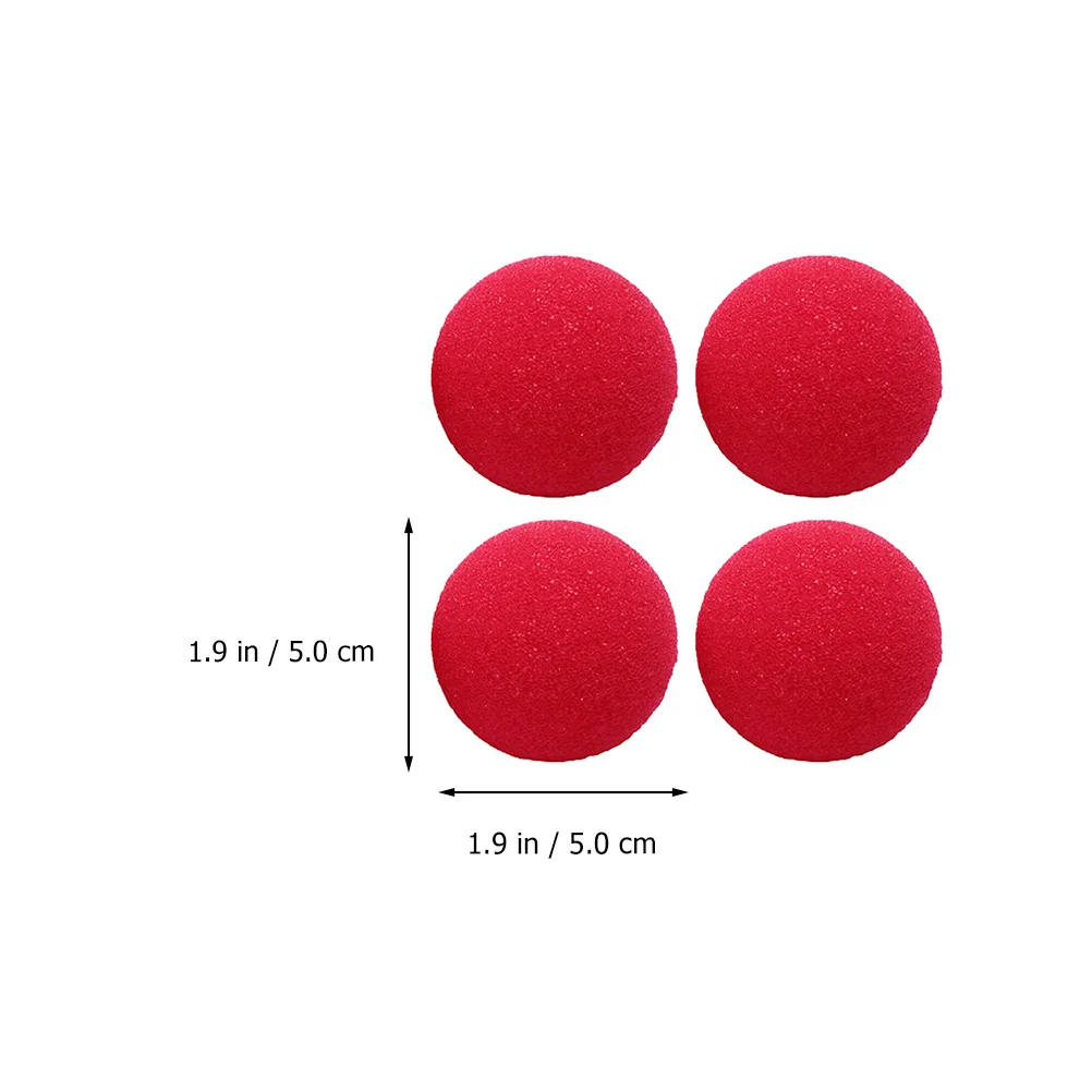 10 Pcs Sponge Clown Nose Cosplay Party Prop Decor Makeup Sponges Accessory Performance Accessories Red