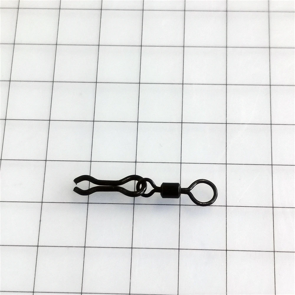 Neu 1000 Stück Karpfenangelzubehör Großes und Kleines Matt-Schwarzes Rollwirbel-Set mit LED-Leuchtfunktion, Bleikopf-Verbinder, Angelhaken, Angelausrüstung, Pesca – Detail 5