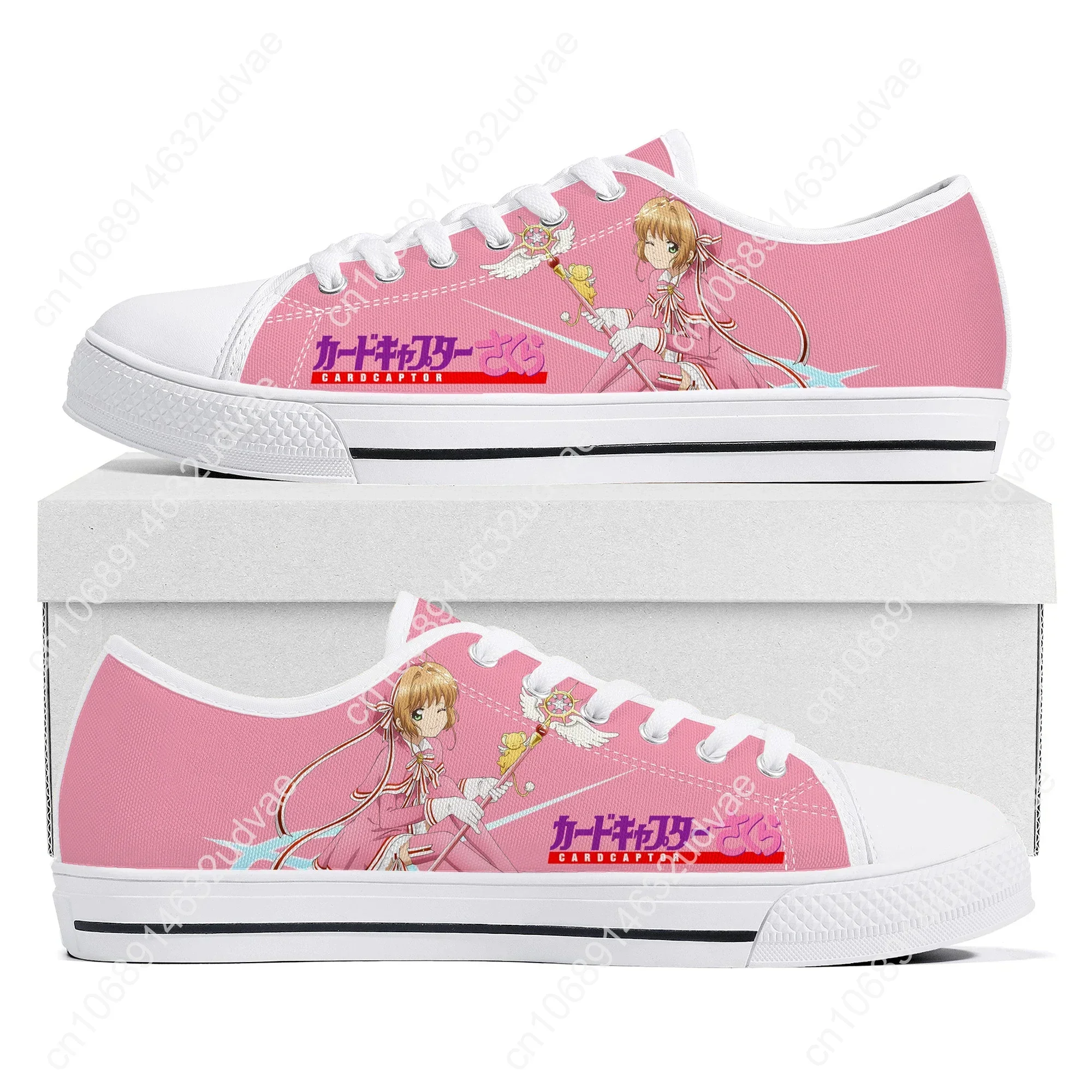 Cardcaptor Sakura Kinomoto Low Top Sneakers High Quality Mens Womens Canvas Sneaker Couple Shoes Custom Casual Shoe