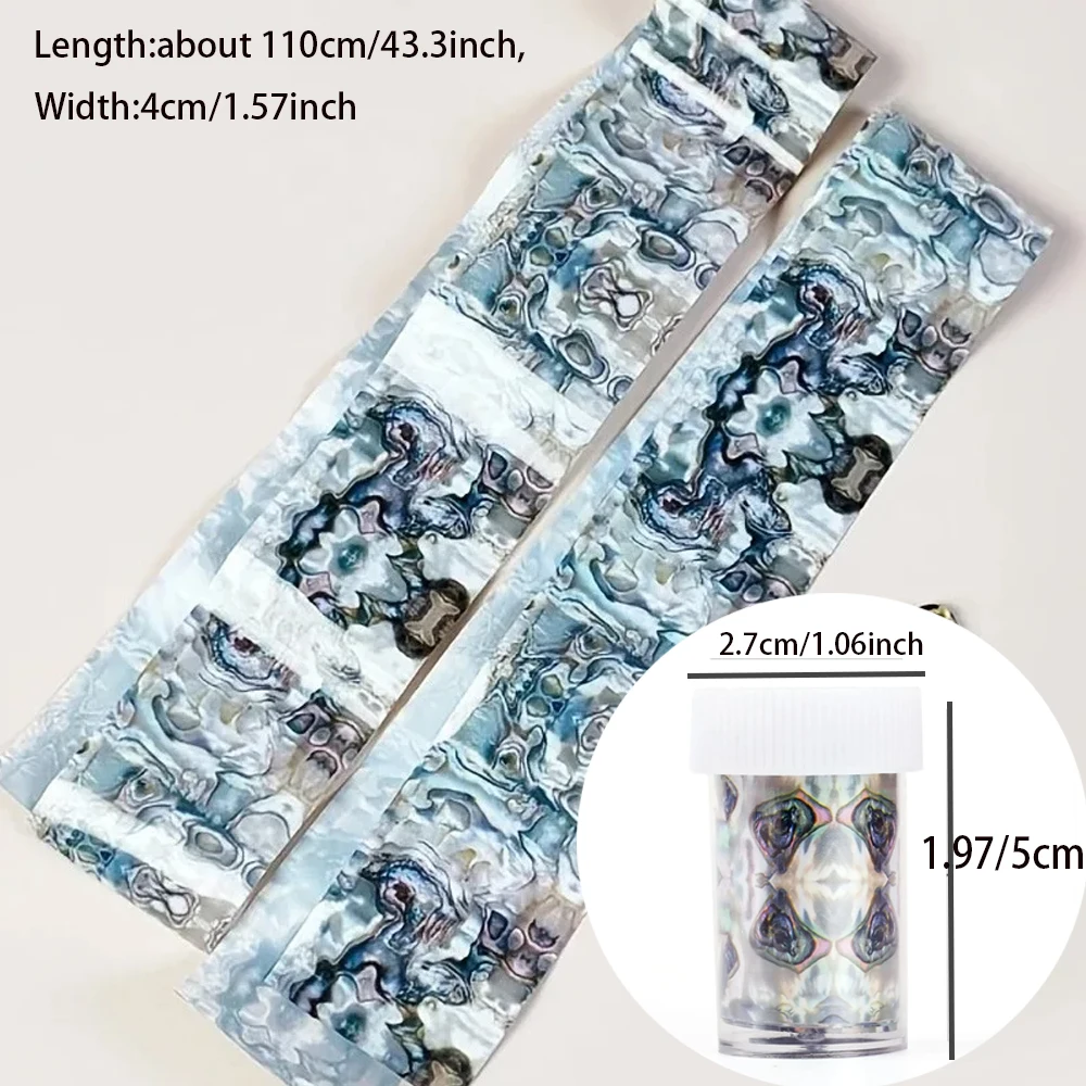 1 Stück Marmor Nagelfolie Aufkleber Tinte Marmor Transfer Aufkleber Papierfolien DIY Nageldekorationen Design Zubehör Maniküre Abziehbilder – Detail 3
