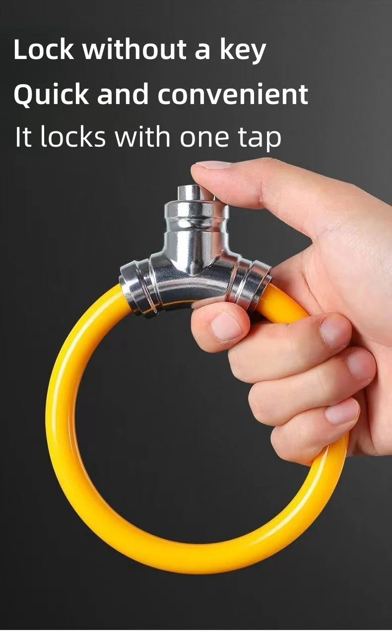 Mountain bike lock Electric battery bike portable anti-theft lock head chain lock accessories