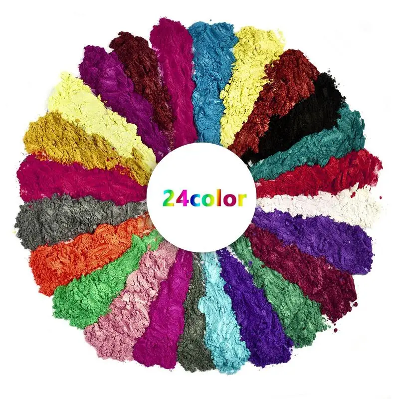 24Color 20ml Pearlescent Powder Epoxy Resin Dye Pearl Pigment Mica Pearlescent Powder DIY Resin Jewelry Craft Making Micas Dye view 3